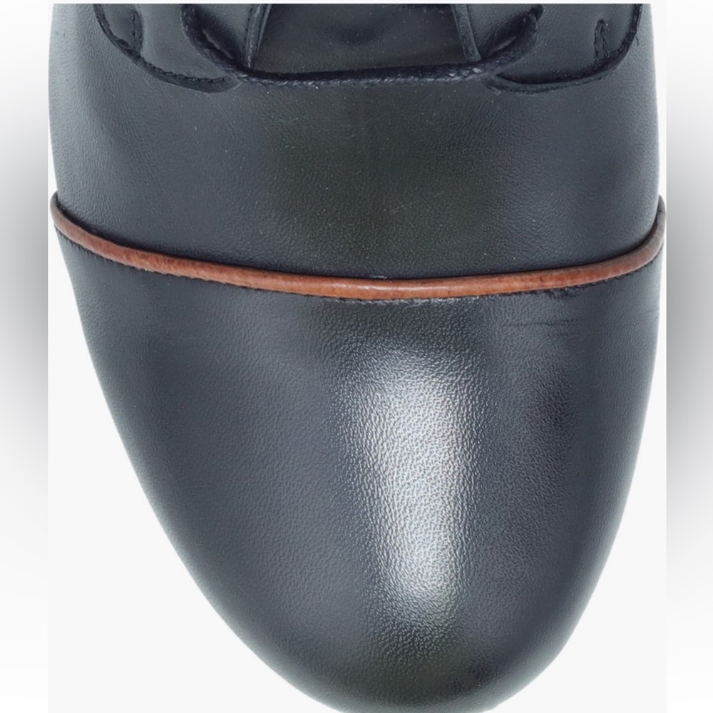 Miz Mooz NEW / BOXED Fabian 2-tone LEATHER Lace-Up Heeled Bootie - Picture 7 of 15